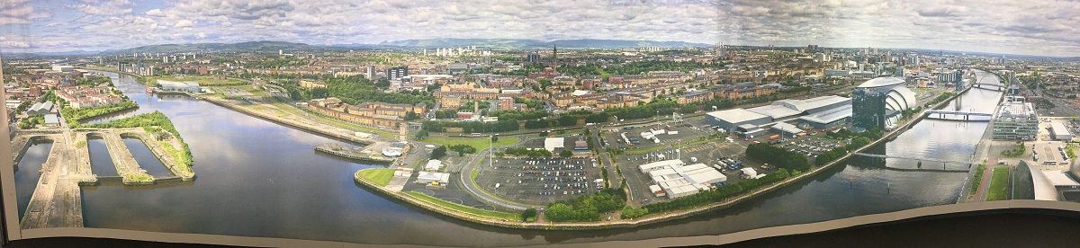 Obrázek Glasgow jako panorama